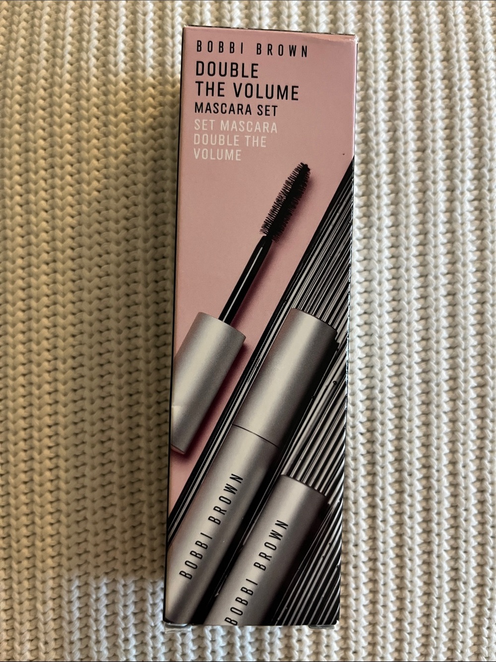 NIB Bobbi Brown Double The Volume Mascara set- 2 full size mascaras, black